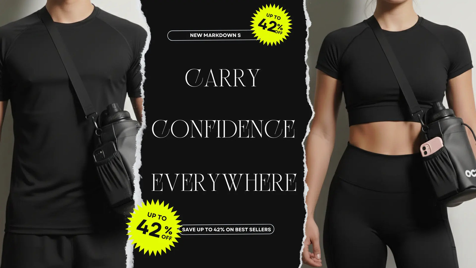 MagnetPack™ keeps workout essentials within reach thanks to strong magnetic design.