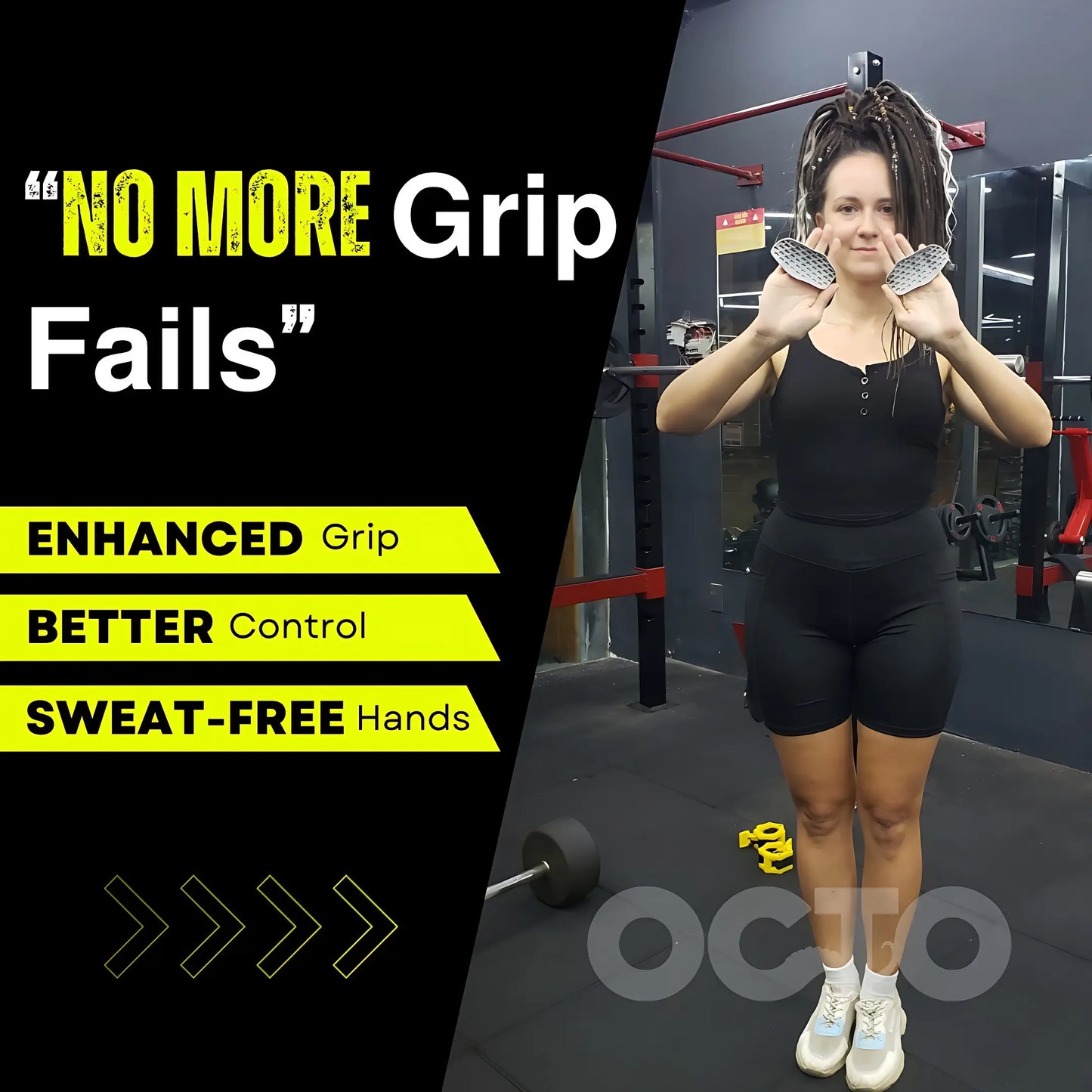OctoGrips anti-slip grips for better control and comfort during training