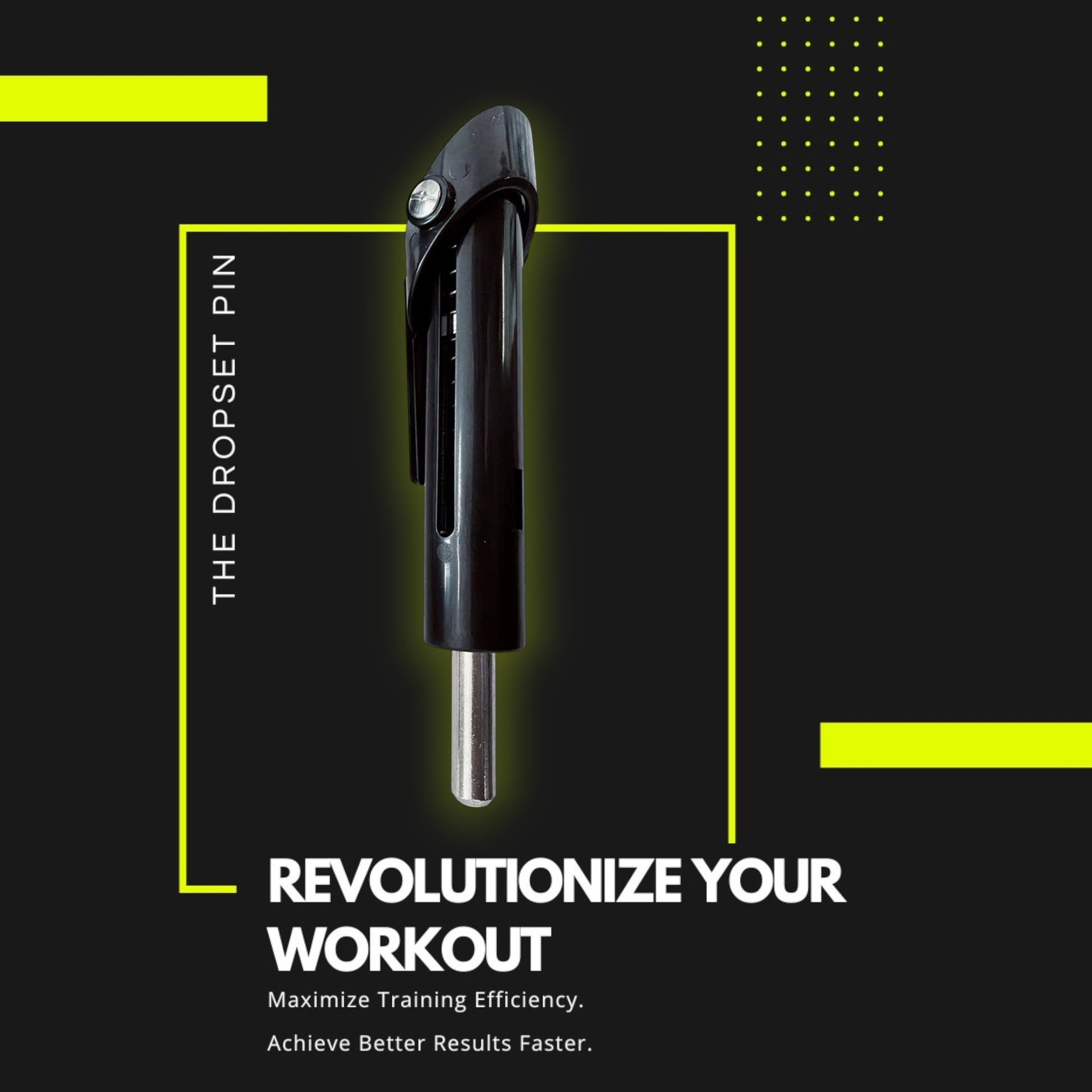 Innovative Drop Set Pin for effortless gym weight switching