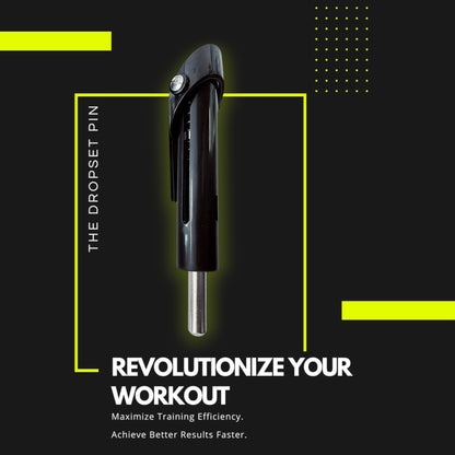 Innovative Drop Set Pin for effortless gym weight switching