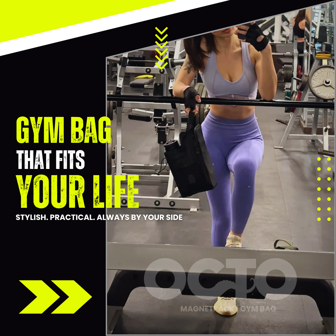 Carry all your workout gear with MagneticPack™ gym bag – spacious, durable, and stylish. Shop Now.